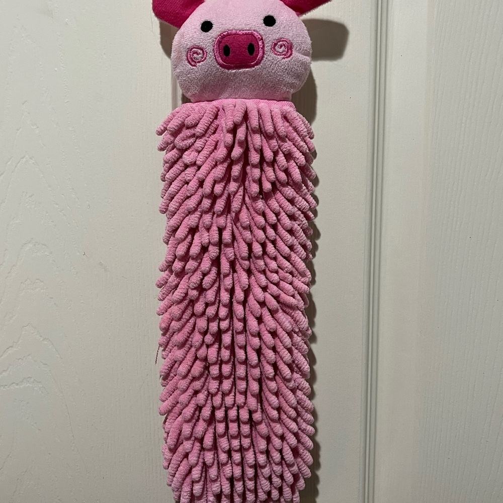 Pink Piggy Kids Hand Towel